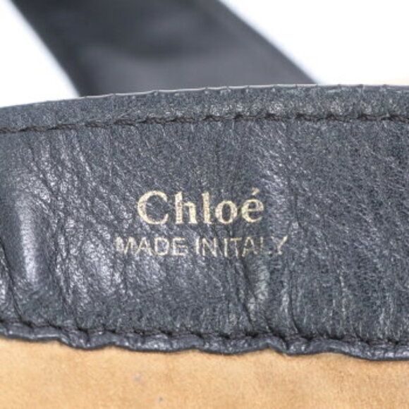 Chloe beach bag leather Shoulder Bag tote black - Picture 14 of 14